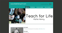 Desktop Screenshot of katiehenrycv.com